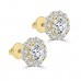 2.05 Ct Ladies Round Cut Diamond Stud Earring In 14 kt Yellow Gold